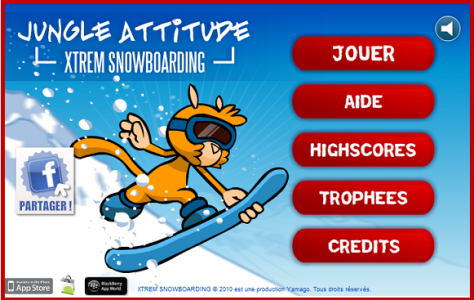 accueil du jeu