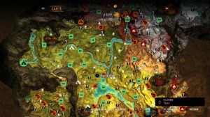 La carte et sa vaste proposition de quetes